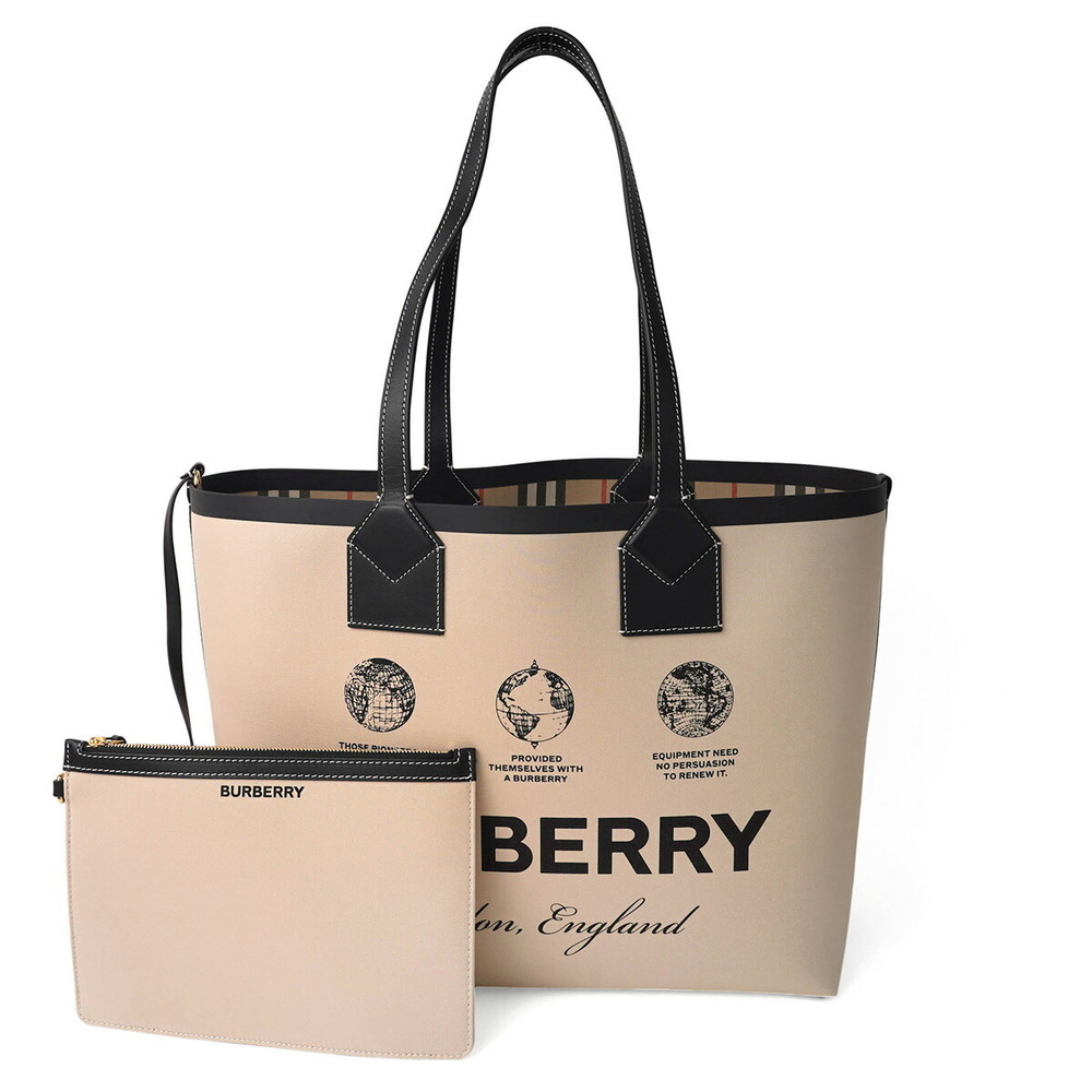 Burberry Tote Bag Label Beige - Picture 9 of 9